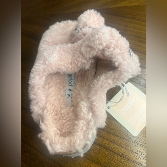 Birkenstock Papillio Womens Sz 36 Arizona Big Buckle Shearling Rose Pink NEW - Picture 9 of 10